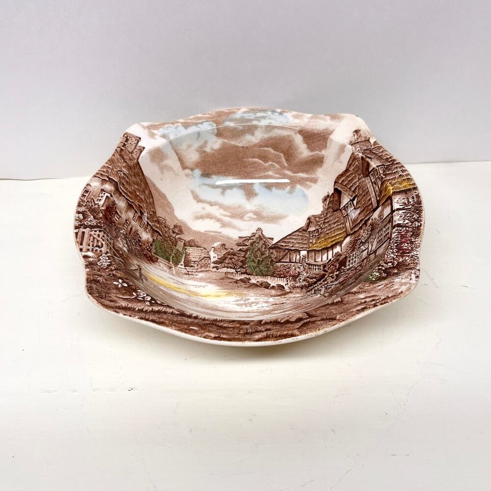 Vintage Johnson Bros Multicolor Olde English Countryside Vegetable Bowl